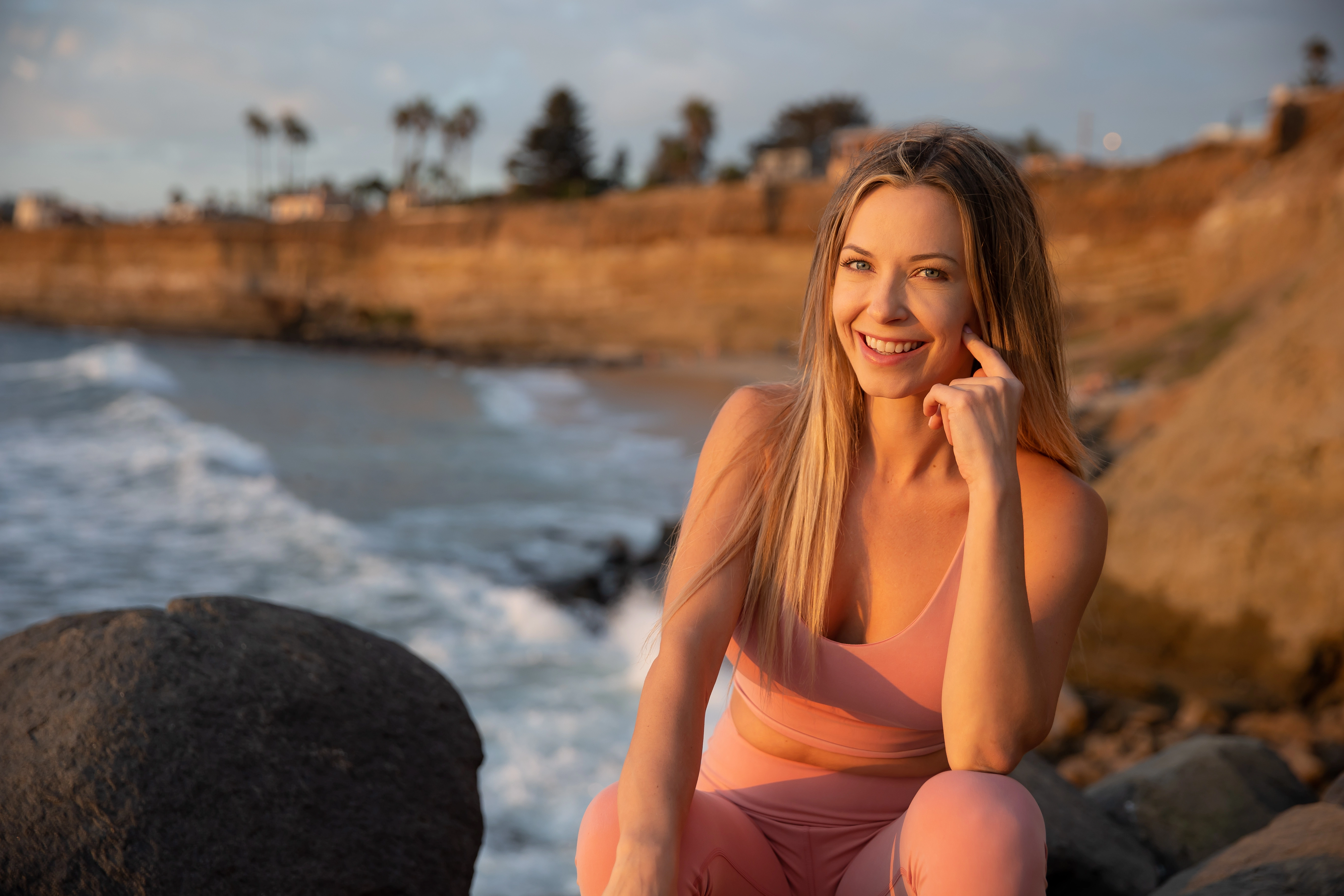 image of owner at a beach